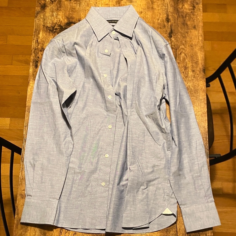 Banana Republic Light Blue Men's Dress Shirt